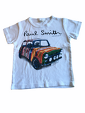 Paul Smith London White Mini Print T-Shirt - Boys 4yrs
