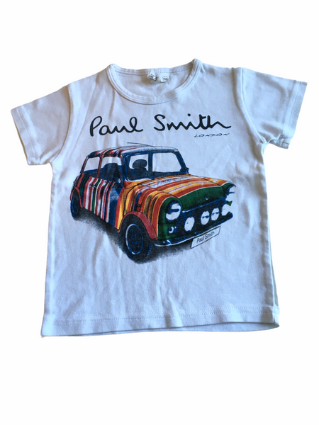Paul London White Print T-Shirt - Boys – Growth Spurtz