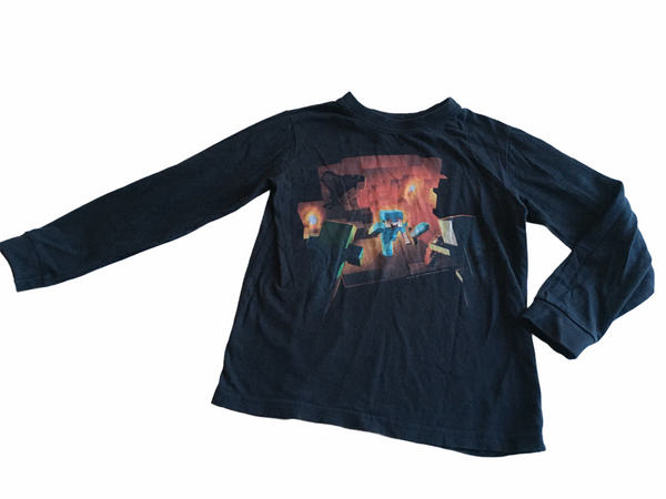 Dunnes Official Minecraft Boys L/S Top - Boys 7-8yrs