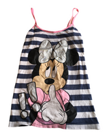 Disney at Primark Minnie Mouse Striped Sleeveless Pyjama Top - Teen Girls