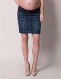 Brand New Seraphine Maternity Blue Denim Mini Skirts - Size Maternity UK 6