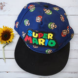 Super Mario Boys Blue/Black Character Baseball Cap Hat - Boys 10yrs +