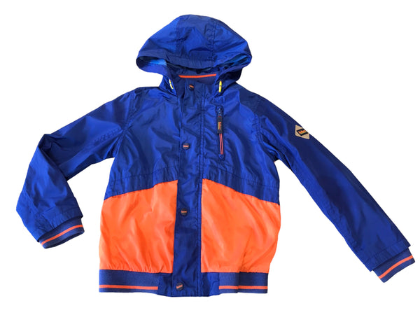 Ted Baker Boys Blue & Orange Lightweight Waterproof Jacket with Hood - Boys 9yrs