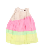 Ted Baker Girls Colourblock Pleated Trapeze Party Dress - Girls 12-18m