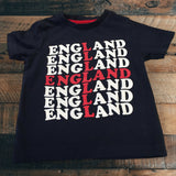 Tu England Flag Motif Navy T-Shirt - Boys 12-18m