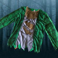 Tu Green Ragged Werewolf Kids Halloween Top - Unisex 11-12yrs
