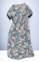 Tu Woman Maternity Blue Multi Print Empire Maxi Dress - Size Maternity UK 10
