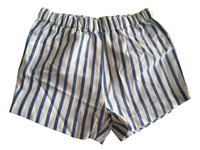 Matalan 100% Cotton Blue Striped Baby Summer Shorts - Unisex 6-9m