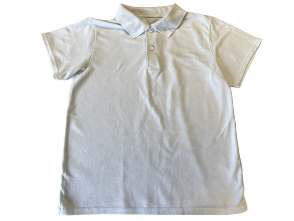 Unisex Plain White S/S School Polo Shirt  - Preloved