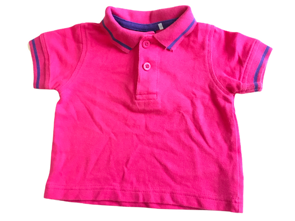 Next Pink/Purple S/S Polo Shirt - Boys 3-6m