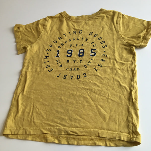 Primark Boys Yellow USA 1985 T-Shirt - Boys 7-8yrs