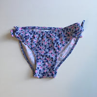 Miss Evie Girls Blue Floral Bikini Bottoms - Girls 11-12yrs