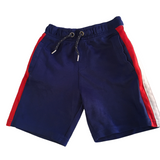 Tu Blue Sports Shorts with Red/White Stripes - Boys 6yrs