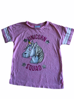 Unicorn Squad Pink Sequin S/S Top - Girls 9-10yrs