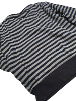 J Jeans Boys Navy & Grey Striped 100% Cotton Ribbed L/S Jumper - Boys 7-8yrs
