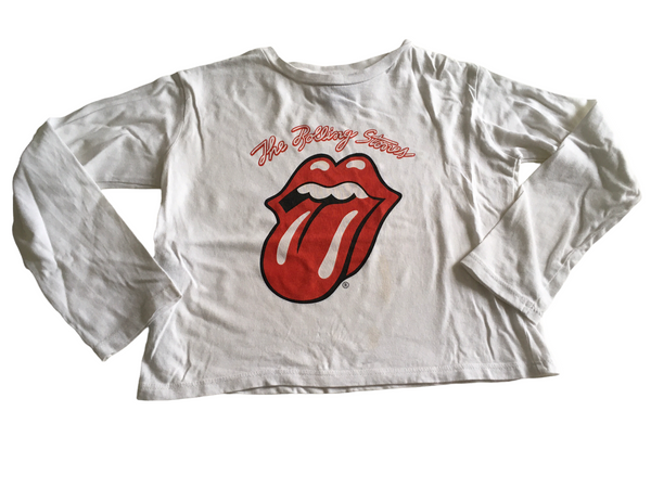MNG The Rolling Stones White L/S Top - Playwear Girls 7-8yrs