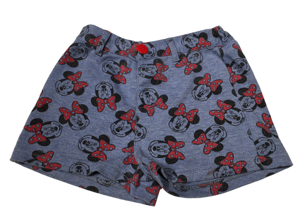 Disney Minnie Mouse Blue Jersey Shorts - Playwear - Girls 3-4yrs