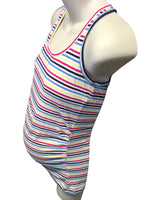 Papaya Maternity Colourful Striped Vest Top - Size Maternity UK 10