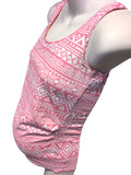 New Look Maternity Pink Aztec Print Summer Vest Top - Size Maternity UK 10