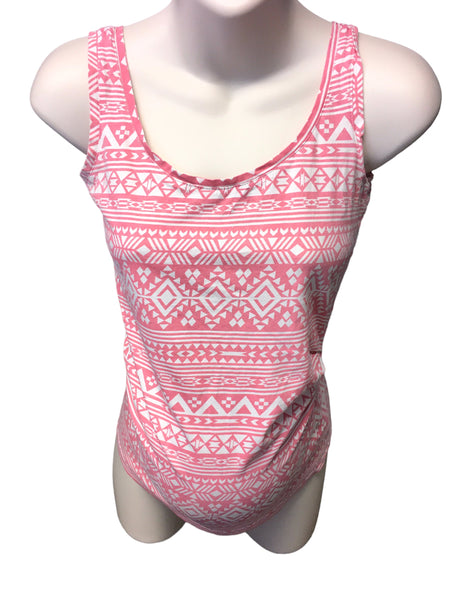 New Look Maternity Pink Aztec Print Summer Vest Top - Size Maternity UK 10