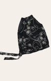 Vintage Jojo Maman Bebe Black Floral Halterneck Top - Size Maternity UK 12