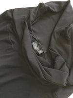 Next Maternity Black Over Bump Stretch Casual Active Wide Leg Trousers - Size Maternity UK 6 Petite