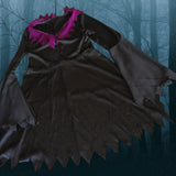 Black & Purple Ladies Halloween Witch Costume - Ladies Size Medium