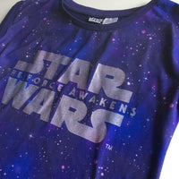Star Wars The Force Awakens Blue Purple Silver Top - Boys 6-7