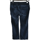 Next Maternity Indigo Dark Blue Cropped Under Bump Jeans with Frayed Hem - Size Maternity UK 10 R
