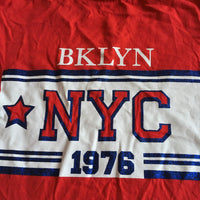Primark Boys Red Bklyn NYC 1976 L/S Top - Boys 7-8yrs