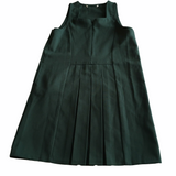 Brand New M&S Green Girls Pinafore Pleated School Dress with Zip front - Girls 5yrs