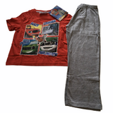Brand New Blaze and the Monster Machines Official Boys S/S Trouser Pyjamas Red/Grey - Boys 18-24m