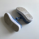 Walkright Girls Blue Polka Dot Canvas Flat Pumps Shoes - Girls Infant UK 4