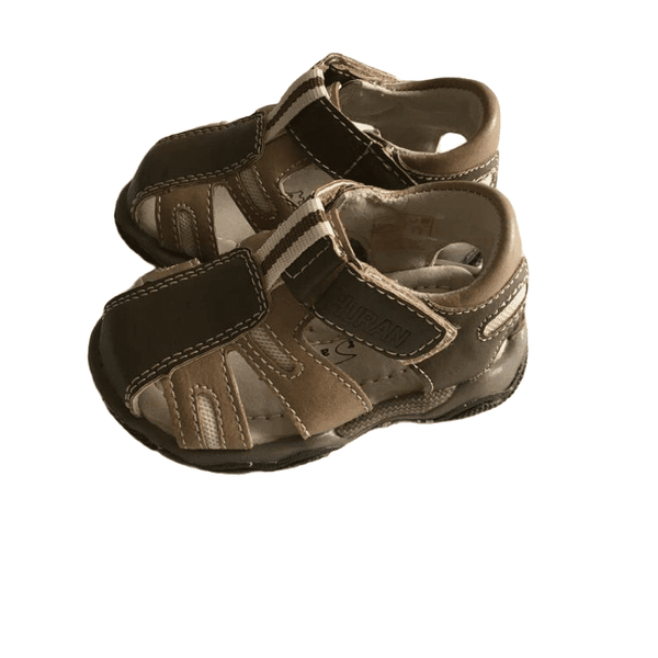 Huran Brown Boys Summer Leather Sandals