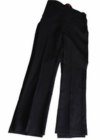 Brand New BHS Pack of 2 Navy Blue Girls School Trousers with Adjustable Waist - Girls 10yrs