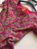 Wonderful Handmade Pink Retro Print Dress - Girls 14-16yrs