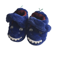 Blue Dinosaur Boys Soft Slippers Shoes 