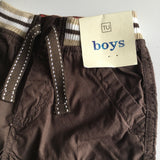 Brand New Tu Brown Utility Shorts - Boys 18-24m