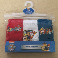 Brand New Paw Patrol Official Boys 3 pack of Briefs - Boys 18-24m