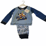 Brand New Disney Baby Mickey Mouse Full of Smiles Boys L/S Blue Pyjamas - Boys 9-12m