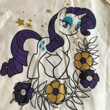 Brand New My Little Pony White T-Shirt Official with Purple Pony - Girls