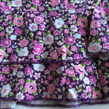 Mini Boden Purple, Pink and White Brushed Cotton Floral Skirt - Girls 11-12