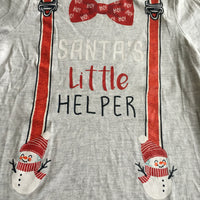 George Boys Grey Santa's Little Helper L/S Christmas Top - Boys 4-5yrs