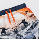 Brand New Bluezoo Boys Multi Surfer Print Swim Shorts - Boys 4-5yrs
