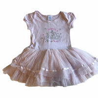 Disney Baby Girls Cinderella Pink Tutu Dress with integrated Bodysuit - Girls 3-6m