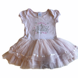 Disney Baby Girls Cinderella Pink Tutu Dress with integrated Bodysuit - Girls 3-6m