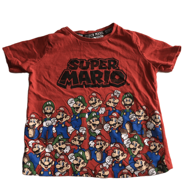 Super Mario Boys Red T-Shirt - Boys 18-24m