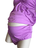 Asos Purple Two Piece Tankini Swimming Costume - Size Maternity UK 10
