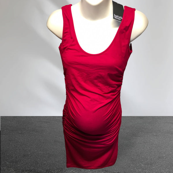 Ruched maternity tank discount dress